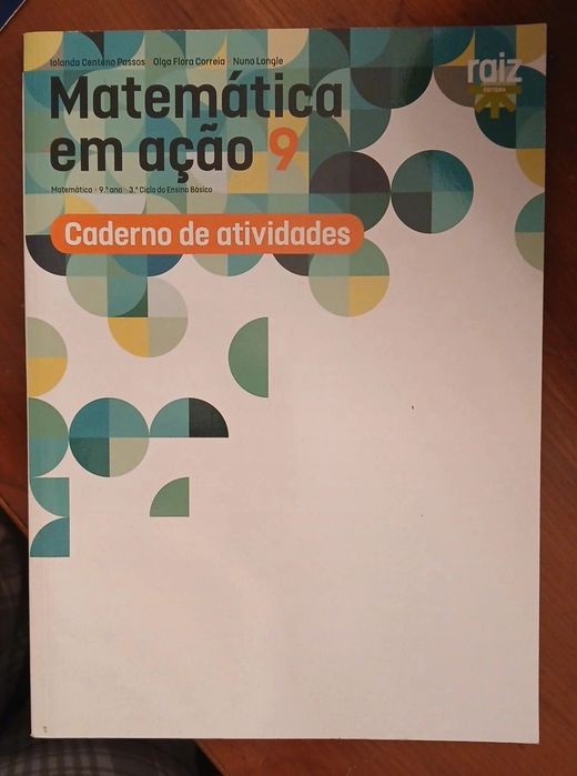 Manuais (partes 1, 2 e 3) e caderno de fichas de Matemática 9°ano "Mat
