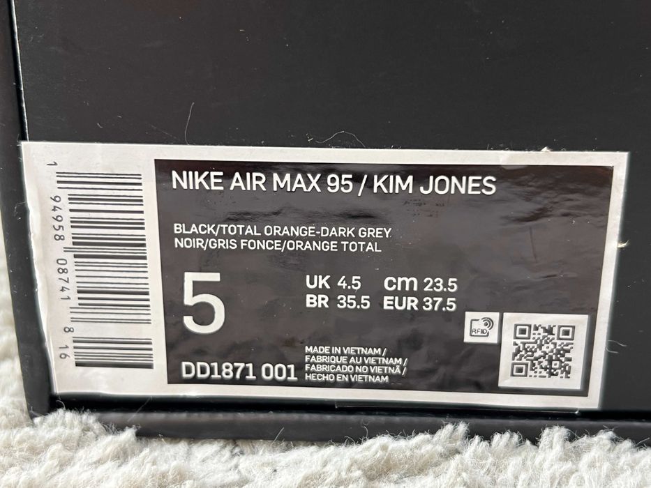 Buty unisex sportowe nike air max 95 kim jones 37,5