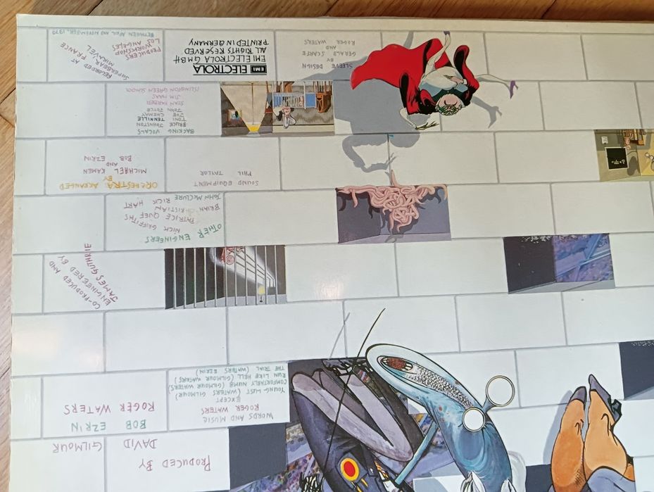 Unikat 1st press Płyta winylowa Pink Floyd The Wall 2 LP Dark Side USA