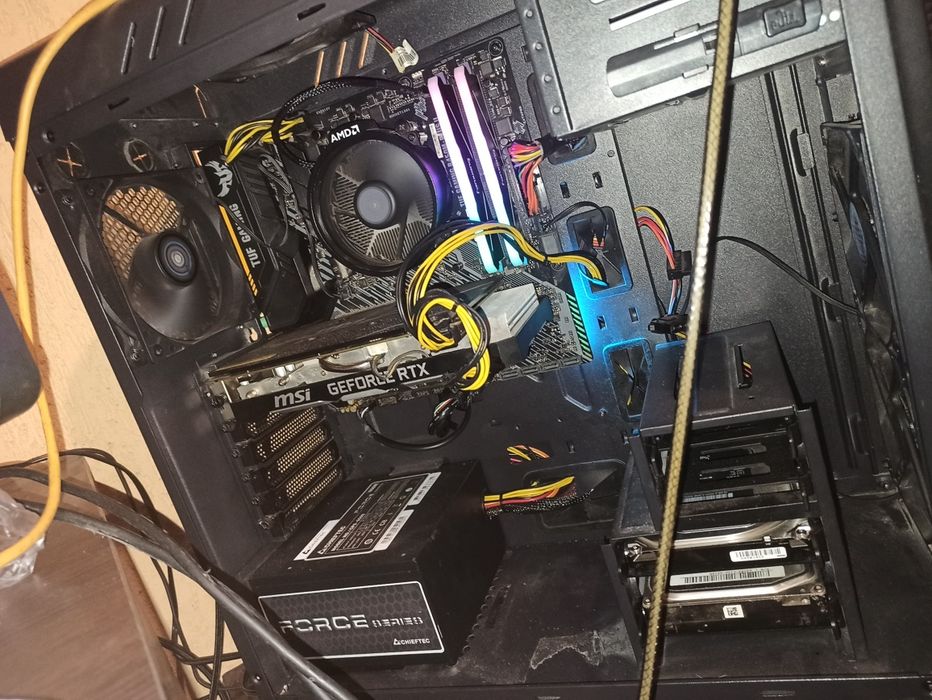 Rtx 2060 super, R5 5500, b450 tuf gaming plus 2, 32ram(3600), m2 970 plus 500gb. Бп 650.