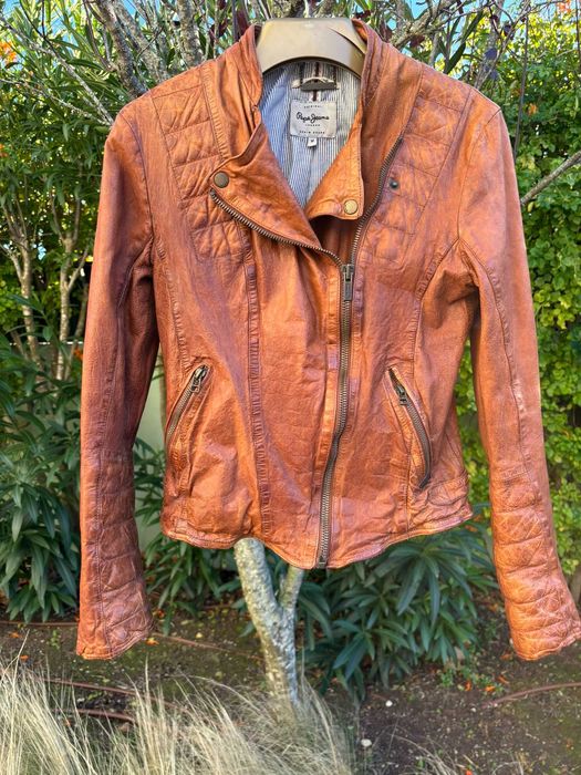 Casaco pele genuína/ couro Pepe Jeans
