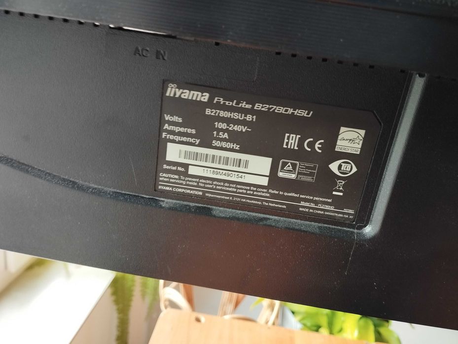 Monitor iiyama B2780HSU czarny