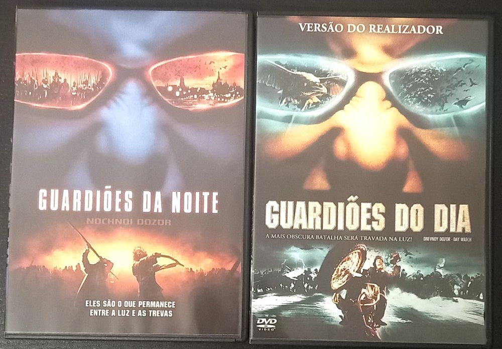 DVDs Guardiões da noite e Guardiões do dia.