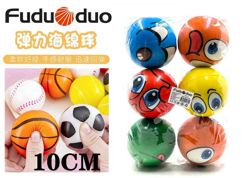 Bolas de Força de Preensão em Material PU, Macias e Leves