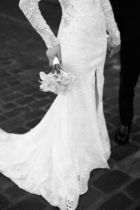 Suknia ślubna – kolor śmietankowy M Lanesta