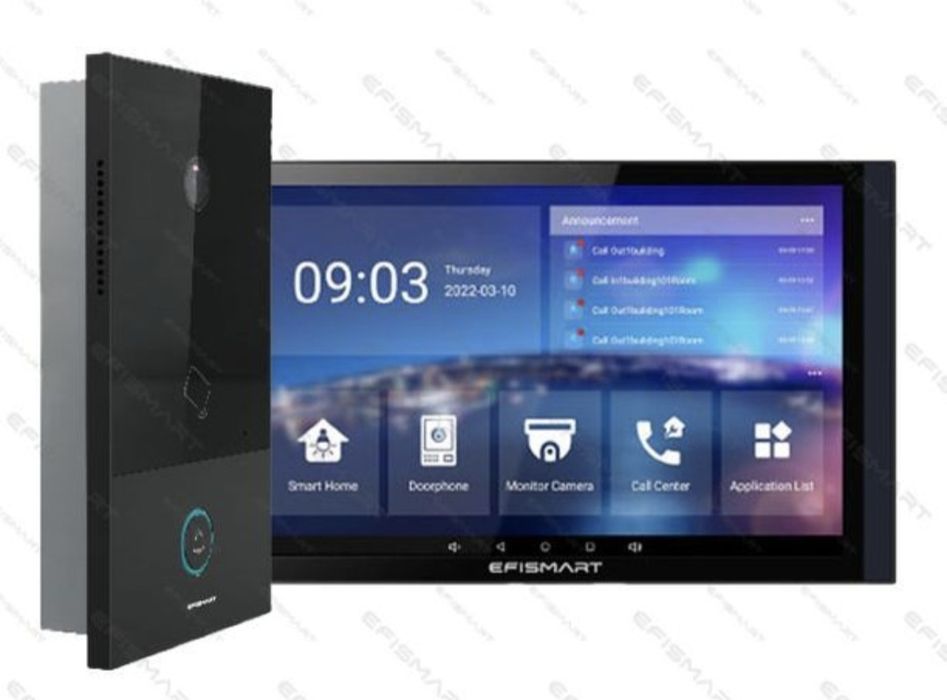 Vídeo porteiro monitor 10 Android. P. Externo.C. reconhecimento facial