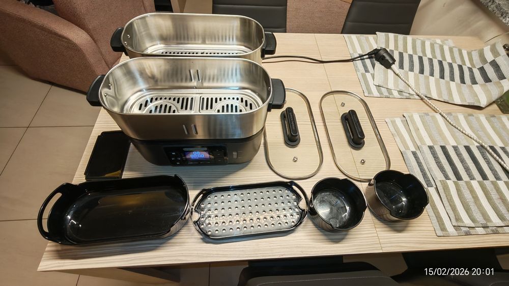 Parowar trzykomorowy Morphy  Richards