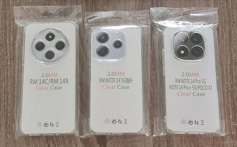 etui Case przezroczyste slim Xiaomi Redmi 14C, Redmi Note: 14, 14 Pro