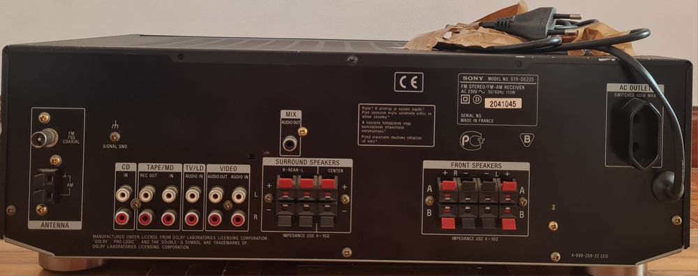 Receptor Amplificador Sony STR-DE225