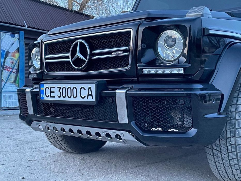 Mercedes G сlass W463 1990-2018 рр. Передній бампер AMG G63/G65 (в зборі) G65 (чорна сітка)