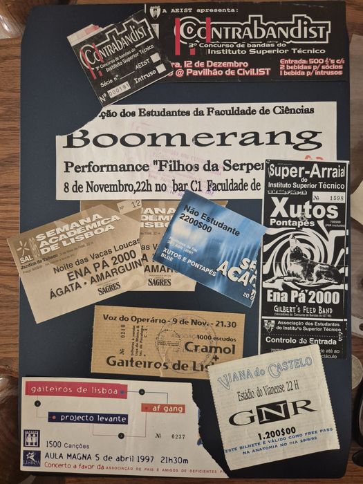 Bilhetes de concerto