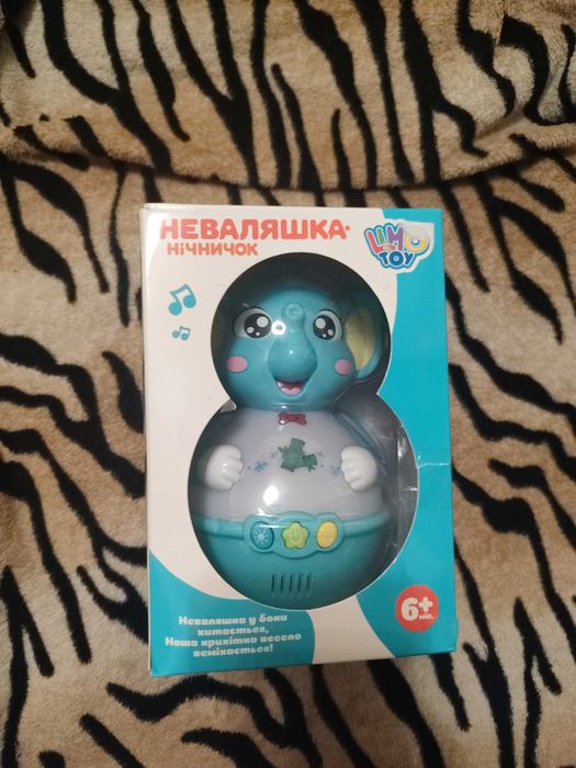 Неваляшка ночник слоник от 6 мес и до 2х лет