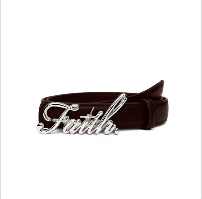 Ремінь Faith зі сріблястою пряжкою | Belt