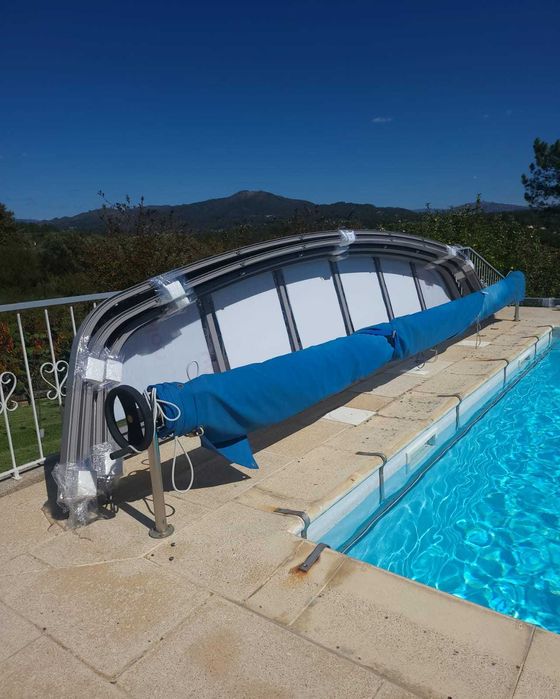 Tela para piscina com enrolador64280875382785123