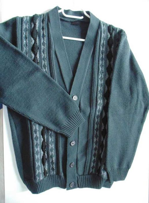 Adwo nowy ciepły grubszy sweter rozpinany męski XL