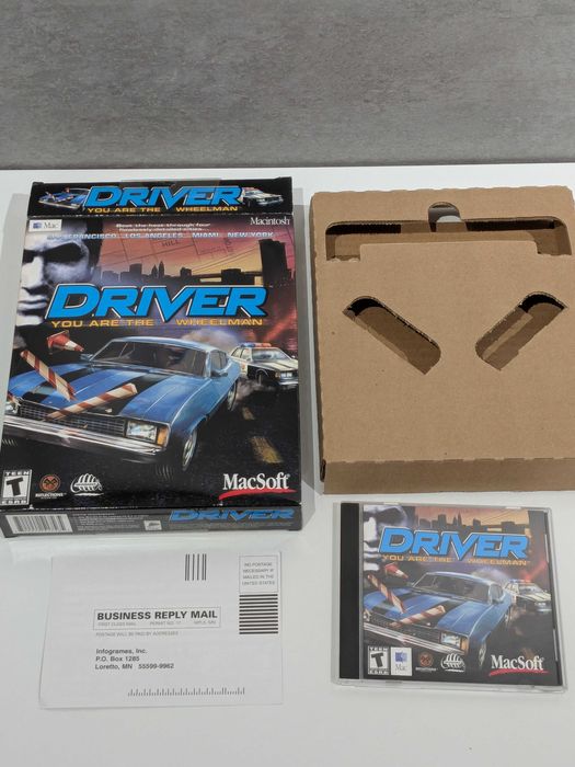 DRIVER You Are the Wheelman BIG BOX gra Macintosh Mac iMac MacSoft USA