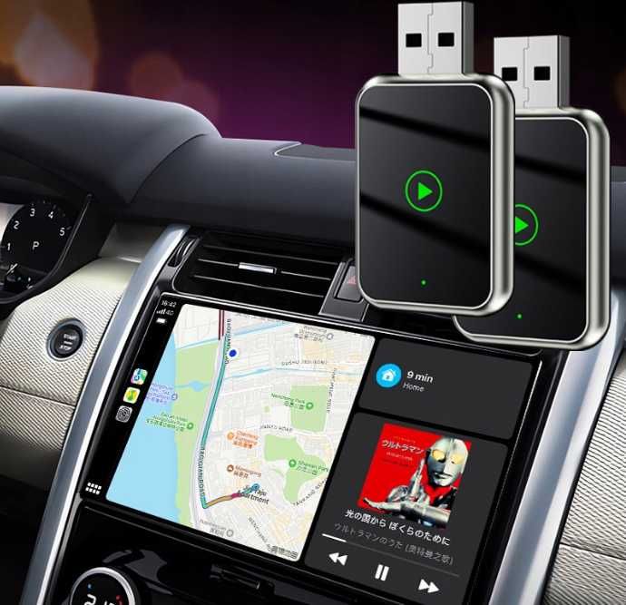 Bezprzewodowy Adapter USB Android Auto CarPlay 2 W 1 ttst1610