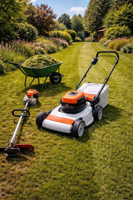 Koszenie trawników, działek, usługi ogrodnicze