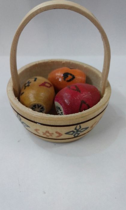 Сувенир Корзинка с 3 писанками.
