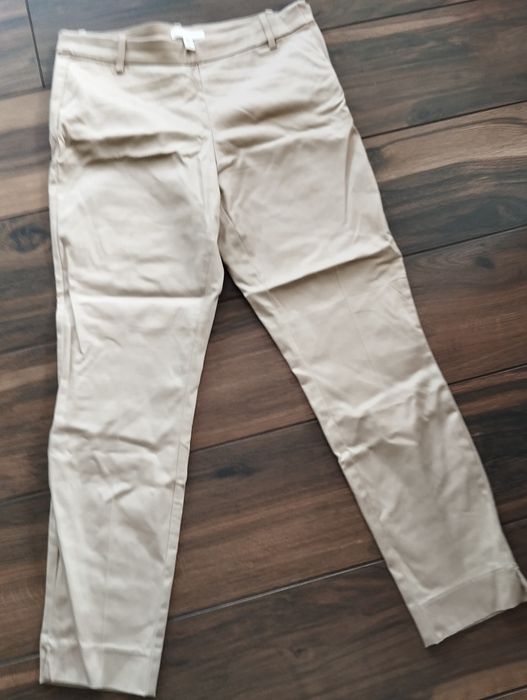 Spodnie materiałowe H&M,bdb stan, beżowe