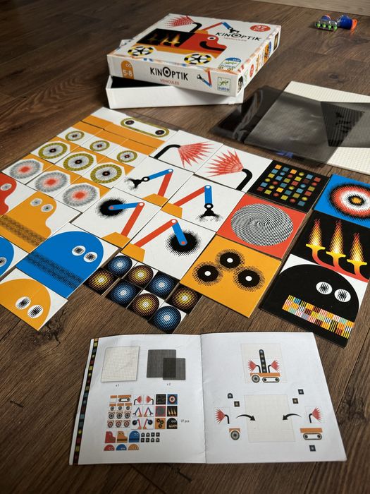 Djeco kinoptik. Гра конструктор. Анімаційний пазл. Машини