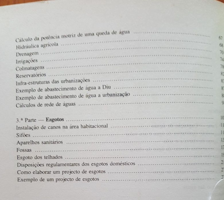 Captação abastecimento de águas e esgotos
