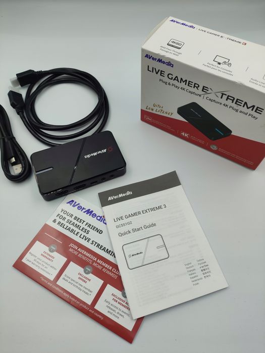 Karta przechwytująca AVerMedia Live Gamer Extreme 3 GC551G2 4K Plug P