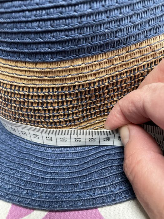 Kapelusz letni słomkowy 54-56 cm fedora grantowy