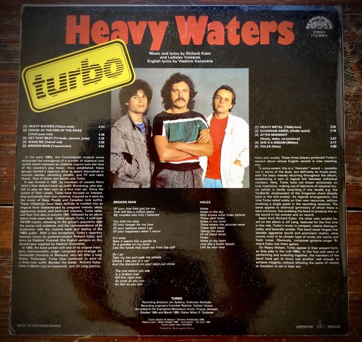 Turbo Heavy Waters LP Winyl