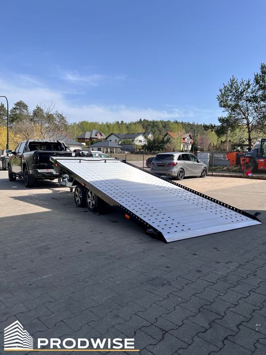 Laweta przyczepa hydrauliczna (manualna) 5m x 2,1m (różne wymiary)