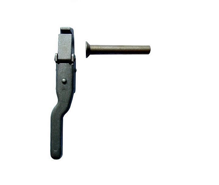 Zamek spinacz burty OTWIERANIE DOLNE ze sworzniem typ PRONAR