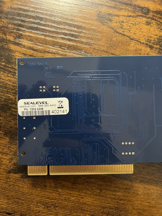Przemysłowa karta PCI RS-232, 2 porty COM (PLX)