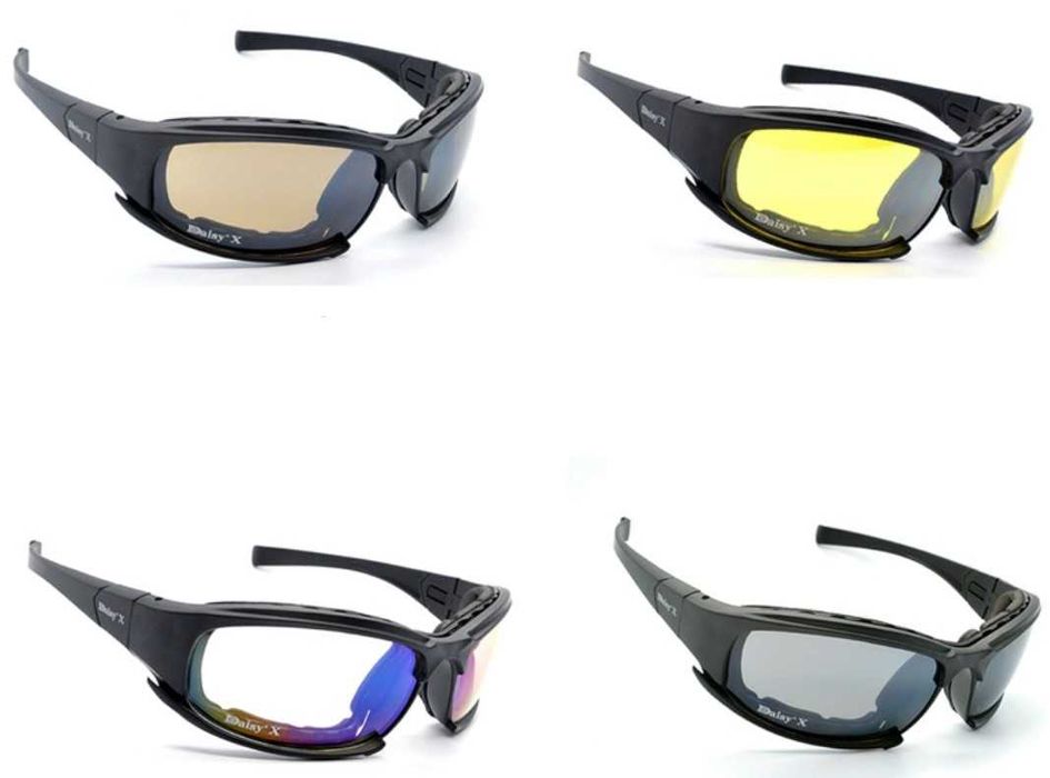 Тактические очки US MILITARY X-7 UV400 POLARIZED (комплект).