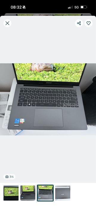 Laptop MSI modern  14 I5 16/512GB
