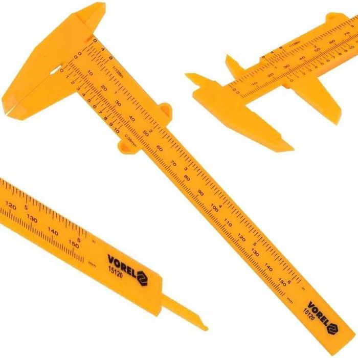 SUWMIARKA Analogowa 150mm, 0,05mm Głębokościomierz Plastik UNIWERSALNA