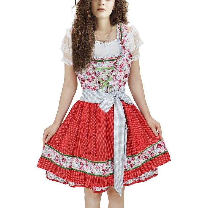 Nowy strój OCTOBERFEST/3-częściowy/sukienka/fartuszek/r.42/! 4426-XL !