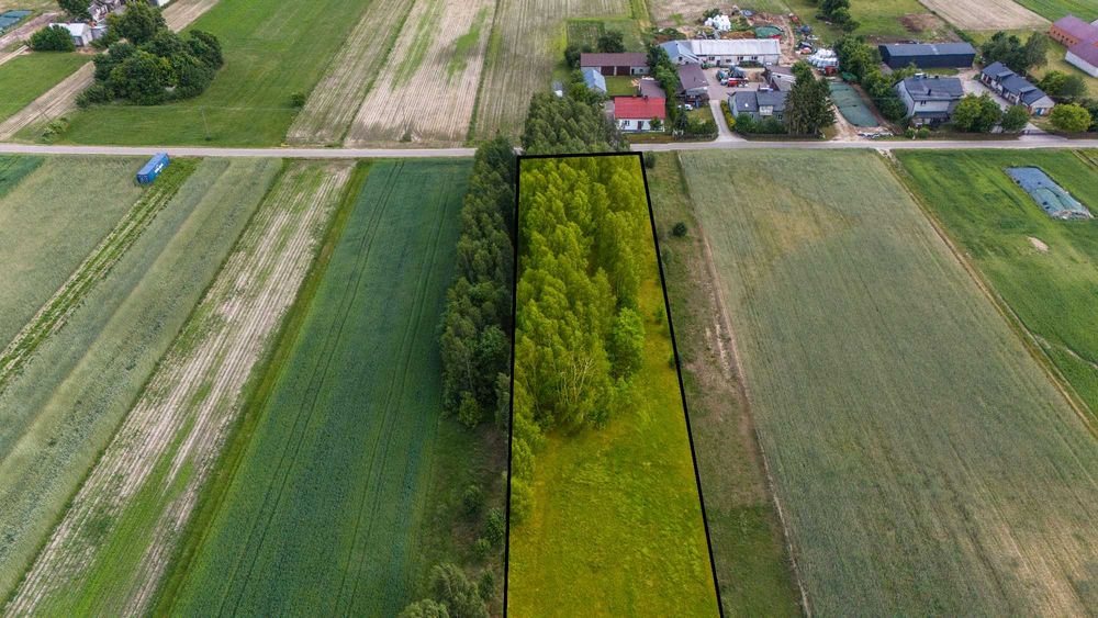 Działka budowlana 51 a, Okrzeja (gm. Krzywda), blisko Ryk