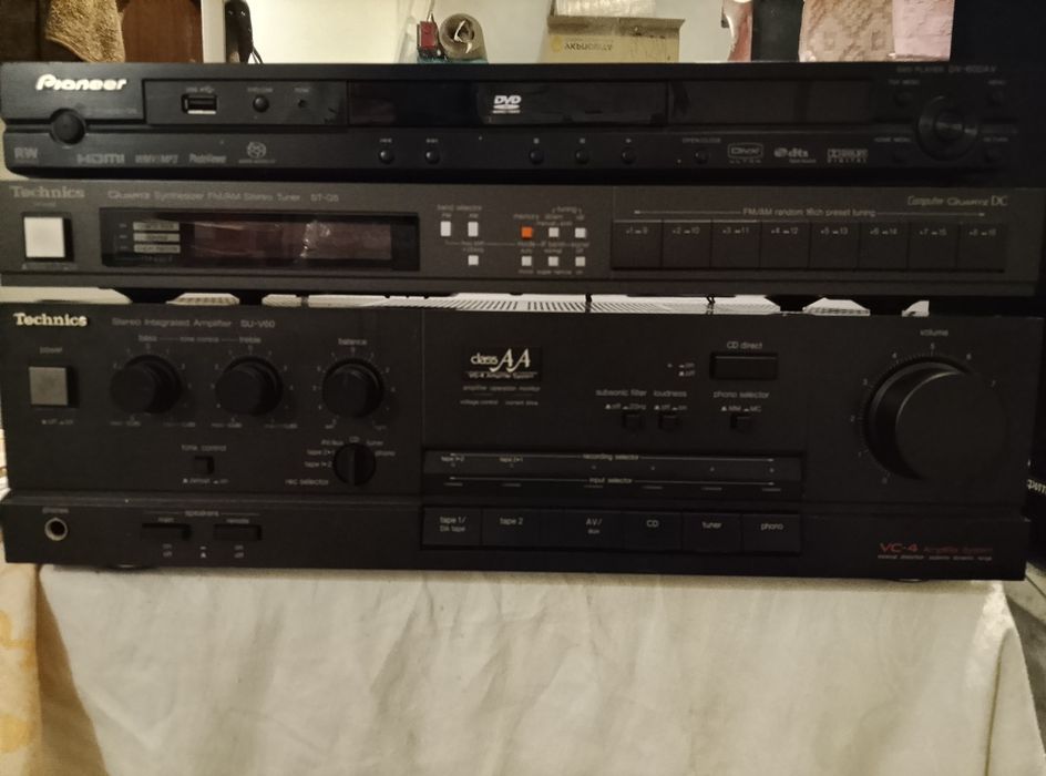 Стерео усилитель Technics SU-V60 Class AA и Тюнер Technics ST-G5