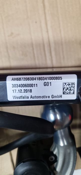 BMW X3 G01 hak holowniczy elektryczny Westfalia