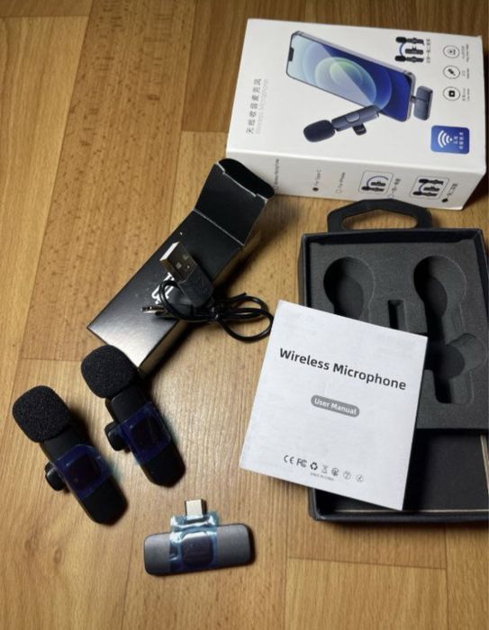 Бездротовий петличний мікрофон Basix 2.4G 1-2 шт ( петличка )