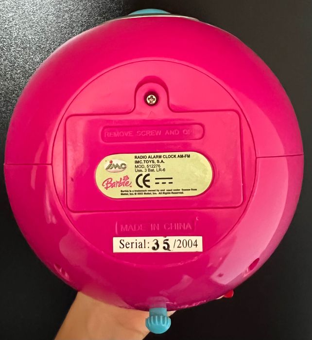 Relógio Barbie a pilhas