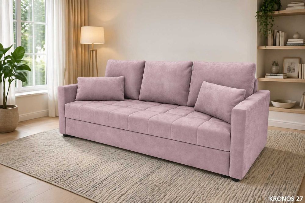 Sofa, Kanapa do salonu DOMINO z funkcją spania KUPUJESZ U PRODUCENTA