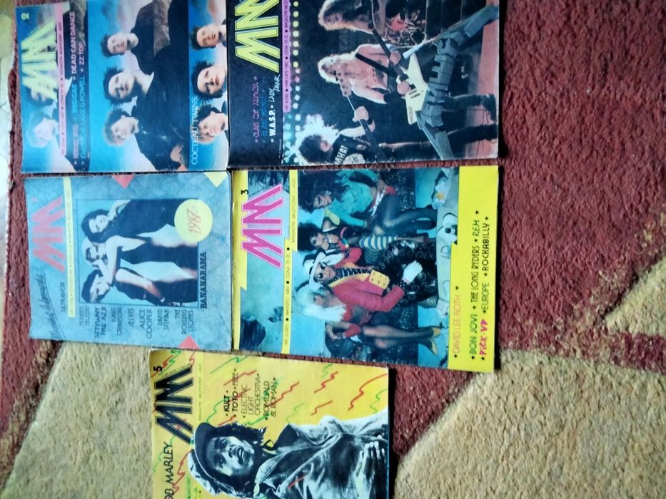 Okazja ! 5 archiwalnych numerów Magazyn Muzyczny z 1987 roku . Stan idealny .