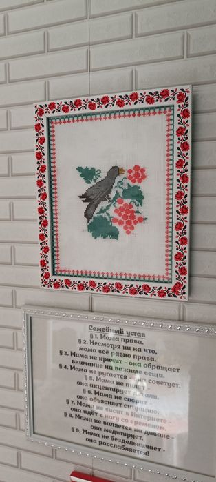 Картины вышитые крестиком в ручную