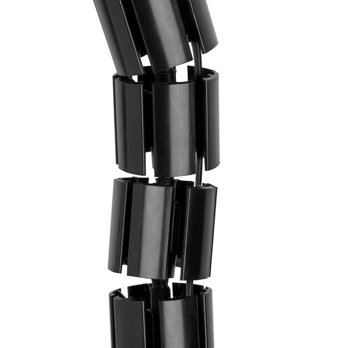 Coluna passa-cabos Hexa, Plástico, Preto
