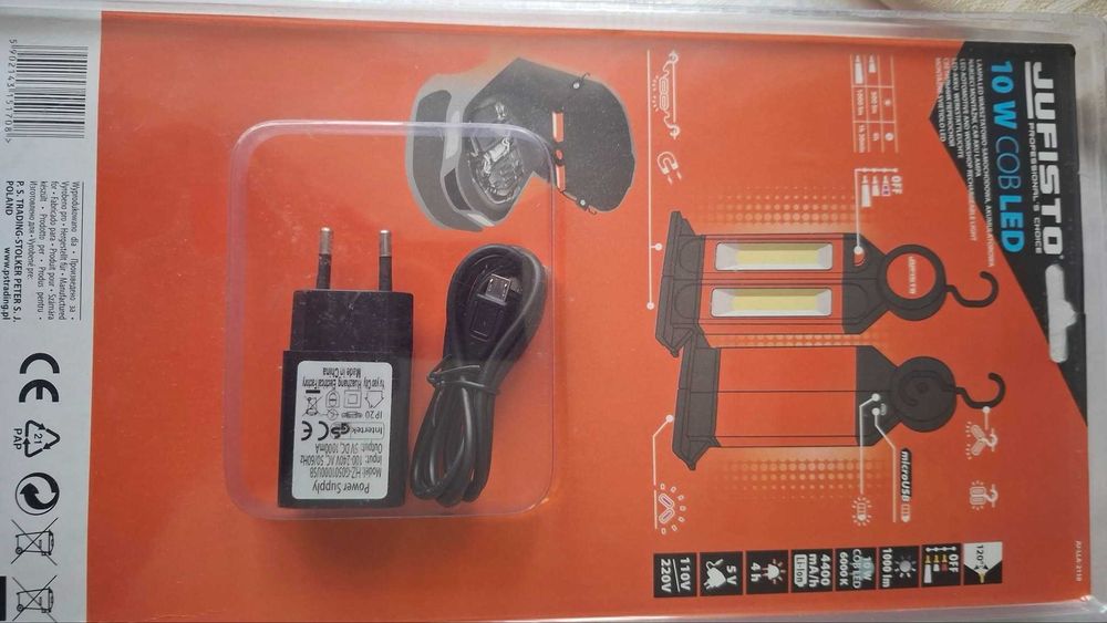 Lampa led warsztatowo samochodowa akumulatorowa Jufisto