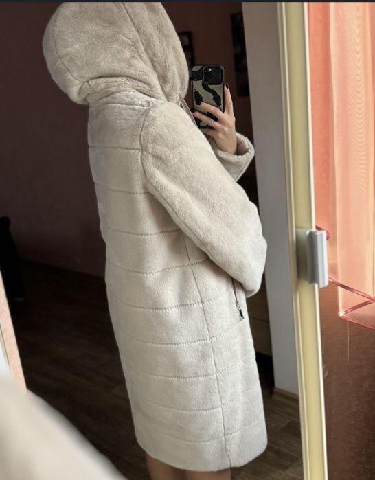 Шубка-пуховик. Двостороння куртка.