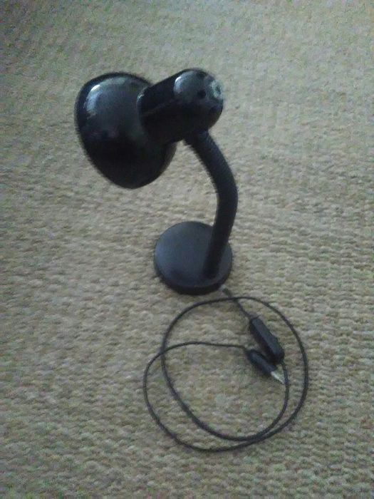 Candeeiro de secretária preto