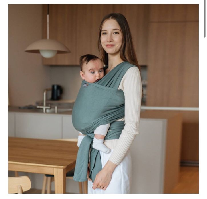 Love&Carry Слінг-шарф у кольорі базилік