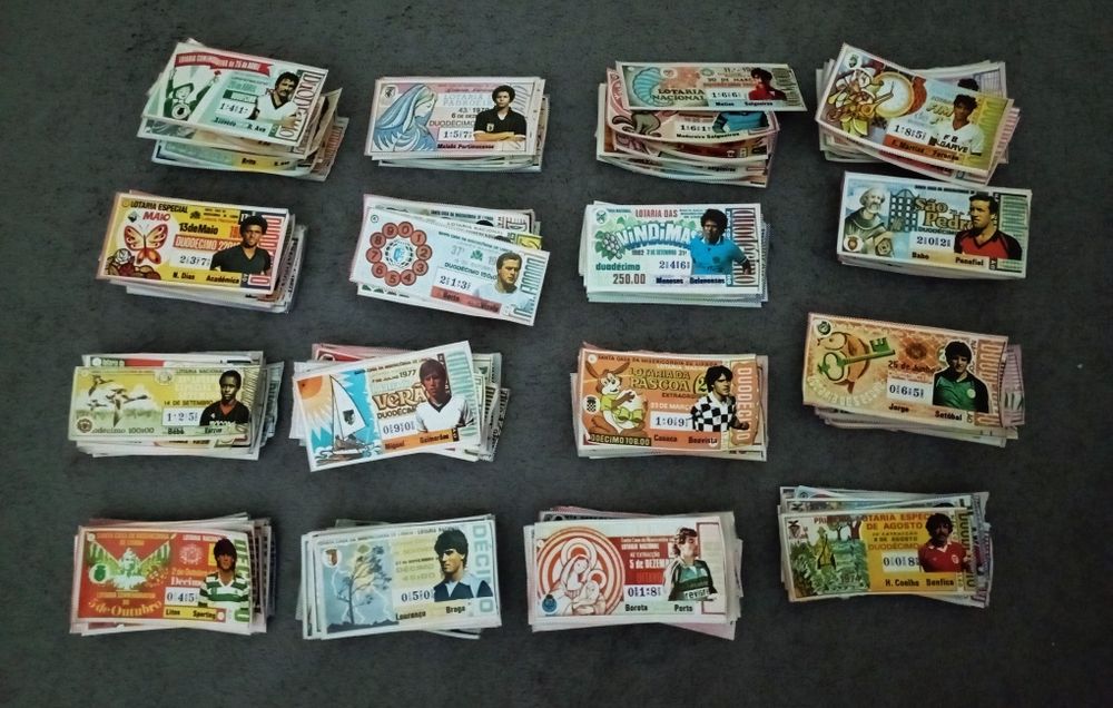 Cromos caderneta Troféu 84/85 recuperados